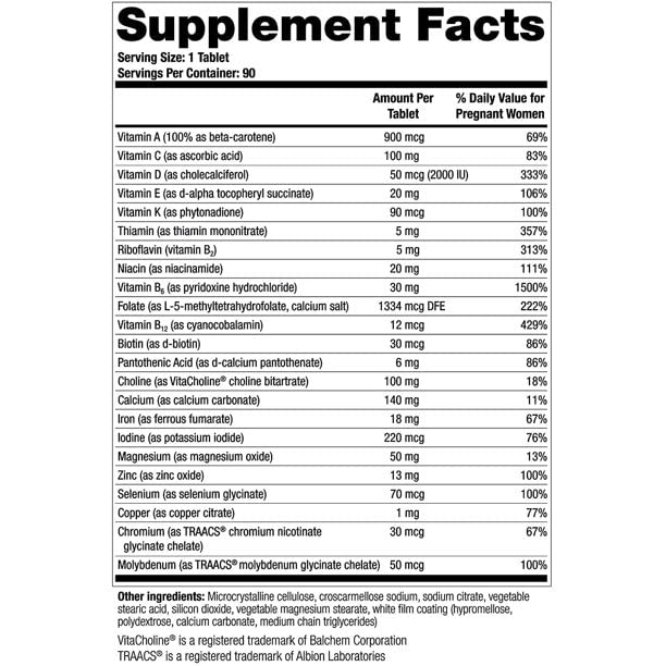 yhn Core Preconception Vitamin & Mineral Supplement (90 Day Supply) | Prenatal Vitamin & Fertility